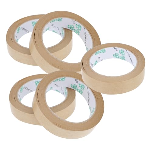 LOLIPPYY 5 Stück Teiliges Kraftpapier Packband Stark Klebend Wasserfest Selbstklebend Umweltfreundliches Packband für Kartonverschlüsse Reißfest und Einfach Abreißbar LOLIPPYY 5 Stück Teiliges Kraftpapier Packband Stark Klebend Wasserfest Selbstklebend Umweltfreundliches Packband für Kartonverschlüsse Reißfest und Einfach Abreißbar von LOLIPPYY