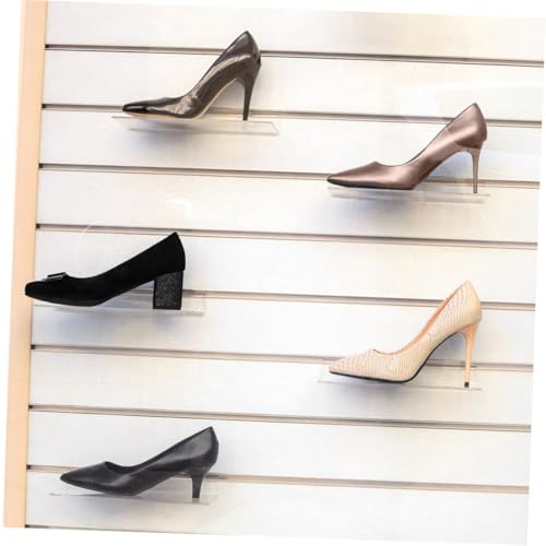 LOLIPPYY 5 Stück Teiliges Transparentes Wandregal für Schuhe Schwebende Slatwall Schuhablage Einfache Montage Vielseitig für Zuhause und Geschäft Robust und Platzsparend zur LOLIPPYY 5 Stück Teiliges Transparentes Wandregal für Schuhe Schwebende Slatwall Schuhablage Einfache Montage Vielseitig für Zuhause und Geschäft Robust und Platzsparend zur von LOLIPPYY