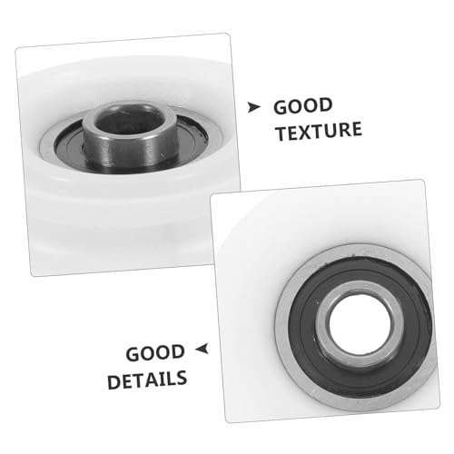 LOLIPPYY 5 Stück Teiliges U Nylonbeschichteten Kugellagern Langlebig und Vielseitig für Schiebetüren Fenster und Einfache Montage Geeignet für Mechanische Geräte und Möbel von LOLIPPYY
