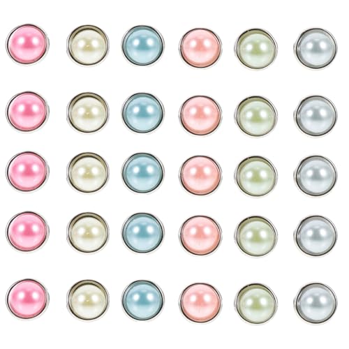 LOLIPPYY 50 Stück Dekorative Mini Brads Perlen Design Runde Papierklammern für Bastelprojekte Scrapbooking Papierhandwerk Robuste und Wiederverwendbare Befestiger Zufällige Farbe LOLIPPYY 50 Stück Dekorative Mini Brads Perlen Design Runde Papierklammern für Bastelprojekte Scrapbooking Papierhandwerk Robuste und Wiederverwendbare Befestiger Zufällige Farbe von LOLIPPYY