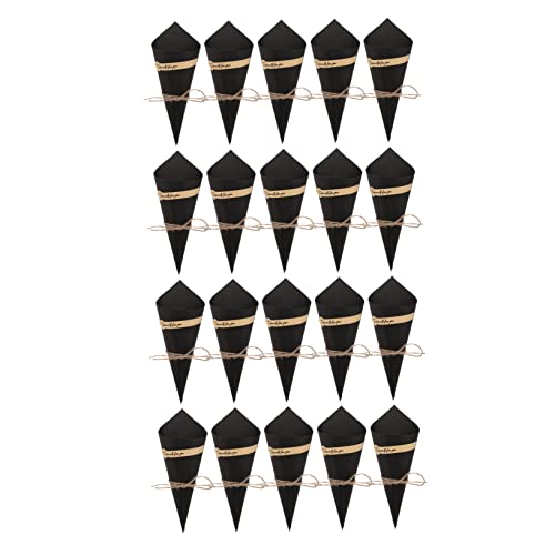 LOLIPPYY 50 Stück Kegelpapierbehälter Kraftpapier Lebensmittelbehälter für Hochzeiten Partys und Feiern für Eiscreme und Snacks von LOLIPPYY