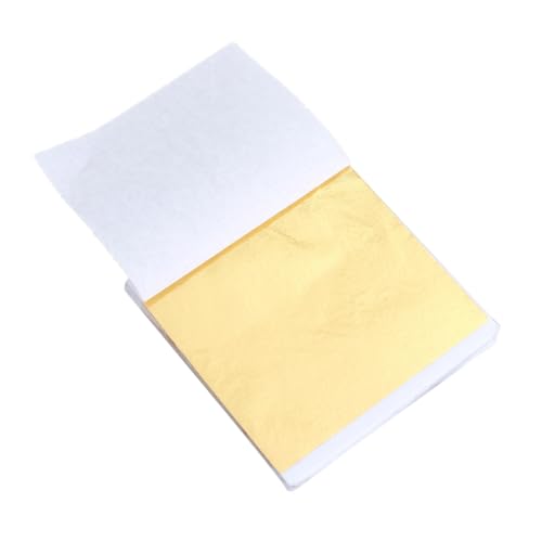LOLIPPYY 50 Stück Teiliges Goldfolie Bastelset Imitation Blattgold Papier für Kunsthandwerk Möbelrestaurierung Keramik Nägel Bilderrahmen Vielseitige Deko mit Glänzendem K Gold LOLIPPYY 50 Stück Teiliges Goldfolie Bastelset Imitation Blattgold Papier für Kunsthandwerk Möbelrestaurierung Keramik Nägel Bilderrahmen Vielseitige Deko mit Glänzendem K Gold von LOLIPPYY
