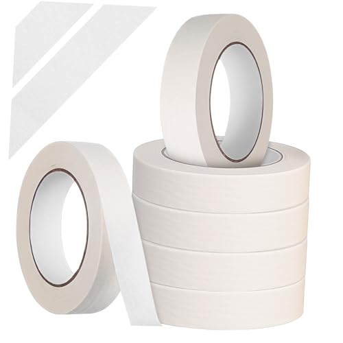 LOLIPPYY 6 Rollen Weißes Malerkrepp Leicht Abreißbares Klebeband für Malerarbeiten Künstlerbedarf und Bastelprojekte Vielseitig Einsetzbar Wänden und Möbeln LOLIPPYY 6 Rollen Weißes Malerkrepp Leicht Abreißbares Klebeband für Malerarbeiten Künstlerbedarf und Bastelprojekte Vielseitig Einsetzbar Wänden und Möbeln von LOLIPPYY