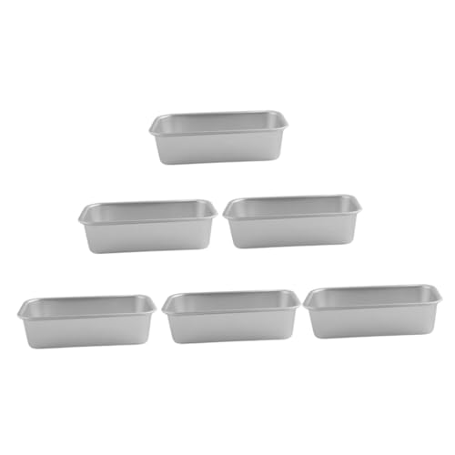 LOLIPPYY 6 Stück Teiliges Aluminiumlegierung Backformen Antihaftbeschichtete Kastenformen für Toast Kuchen Pizza Langlebig Lebensmittelecht Einfach zu Reinigen für Familienessen und LOLIPPYY 6 Stück Teiliges Aluminiumlegierung Backformen Antihaftbeschichtete Kastenformen für Toast Kuchen Pizza Langlebig Lebensmittelecht Einfach zu Reinigen für Familienessen und von LOLIPPYY