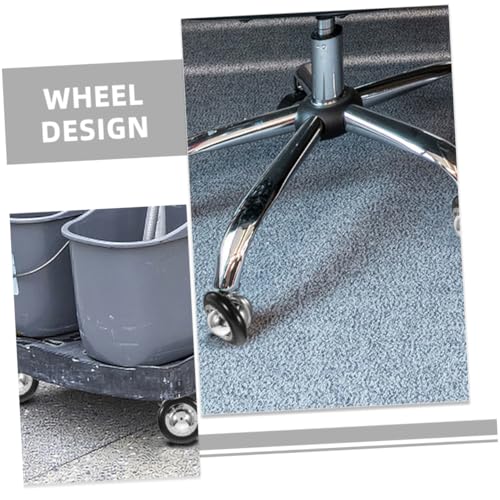 LOLIPPYY 6 Stück Teiliges Bürostuhl radset Pvc aluminiumlegierung Geräuschlose Kratzfeste Ersatzrollen für Schreibtisch Möbelrollen Kompatibel mit Teppich Laminat Fliesen für Büro und von LOLIPPYY