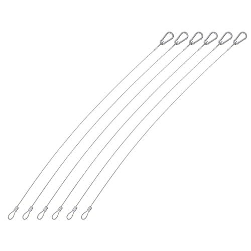 LOLIPPYY 6 Stück Teiliges Edelstahl Sicherheitsseil mit Doppelösen Flexibles Robustes Kabel für Beleuchtungssicherung Schwerlast Stahlseil Korrosionsbeständig Lang Vielseitig Einsetzbar LOLIPPYY 6 Stück Teiliges Edelstahl Sicherheitsseil mit Doppelösen Flexibles Robustes Kabel für Beleuchtungssicherung Schwerlast Stahlseil Korrosionsbeständig Lang Vielseitig Einsetzbar von LOLIPPYY