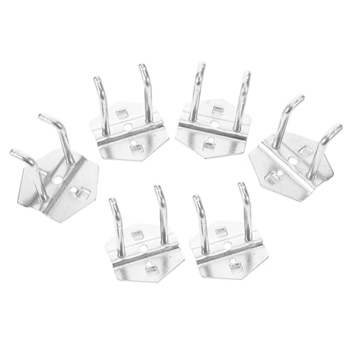 LOLIPPYY 6 Stück Teiliges Metall pegboard haken mit Hoher Tragkraft Vielseitige Werkzeughalter für Garage und Werkstatt Platzsparend Robust und Einfach zu Montieren für Schlüssel LOLIPPYY 6 Stück Teiliges Metall pegboard haken mit Hoher Tragkraft Vielseitige Werkzeughalter für Garage und Werkstatt Platzsparend Robust und Einfach zu Montieren für Schlüssel von LOLIPPYY