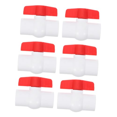 LOLIPPYY 6 Stück Teiliges PVC Kugelhahn mit Innengewinde Leichtes Absperrventil für Gartenschlauch Bewässerung Ergonomischer Griff Kompakt und Zuverlässig für Rohrverbindungen LOLIPPYY 6 Stück Teiliges PVC Kugelhahn mit Innengewinde Leichtes Absperrventil für Gartenschlauch Bewässerung Ergonomischer Griff Kompakt und Zuverlässig für Rohrverbindungen von LOLIPPYY