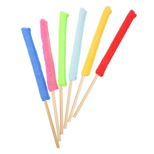 LOLIPPYY 6 Stück Teiliges Reinigungshilfen aus Mikrofaser und Praktischer Flaschen und Glasreiniger für Enge Ecken Langlebig Flexibel Wiederverwendbar für Küche und Schwer Zugängliche von LOLIPPYY