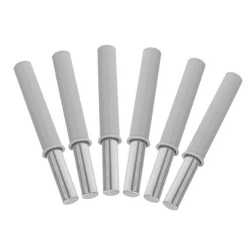 LOLIPPYY 6 Stück Teiliges Schranktürdämpfer Soft Close Hydraulisch Geräuschlos Edelstahl Kunststoff Für Küchen Badmülleimer Dämpfer Für Sanftes Schließen von LOLIPPYY