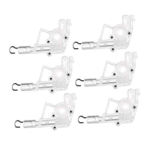 LOLIPPYY 6 Stück Teiliges Transparenter Kunststoff Wandkippmechanismus für Jalousien mit Sechseckigem Stab Langlebig Kompakt Vielseitig Einsetzbar für Wohn Schlaf und Arbeitszimmer von LOLIPPYY