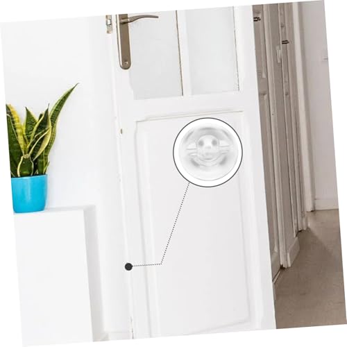LOLIPPYY 6 Stück Teiliges Transparentes Selbstklebend Stoßdämpfende Türstopper ohne Bohren Wiederverwendbar Geräuschloser Wand Möbelpolster für Zimmertüren von LOLIPPYY