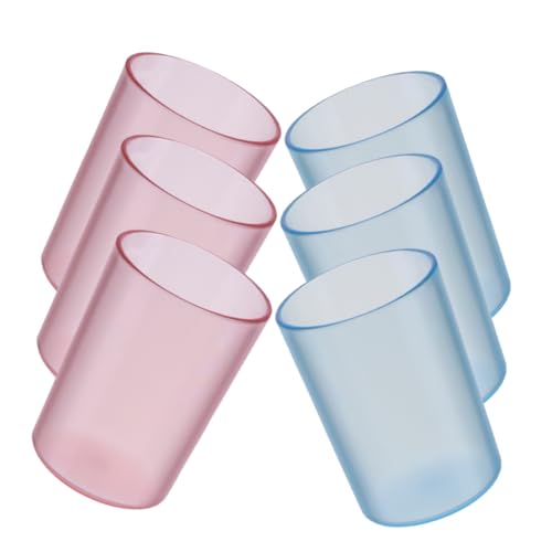 LOLIPPYY 6 Stück Transparente Mundspülbecher in Blau und Wiederverwendbare Zahnputzbecher aus Robustem für Badezimmer Leicht Multifunktional für Reisen und Familiengebrauch LOLIPPYY 6 Stück Transparente Mundspülbecher in Blau und Wiederverwendbare Zahnputzbecher aus Robustem für Badezimmer Leicht Multifunktional für Reisen und Familiengebrauch von LOLIPPYY