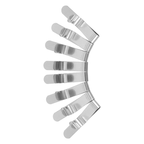 LOLIPPYY 8 Stück Edelstahl Kuchenring Clips Stabile Backzubehör Befestigungsclips für Tortenringe Formstabilität und Professionelle Backhilfe für Kuchen Mousse Kekse und Gebäck von LOLIPPYY