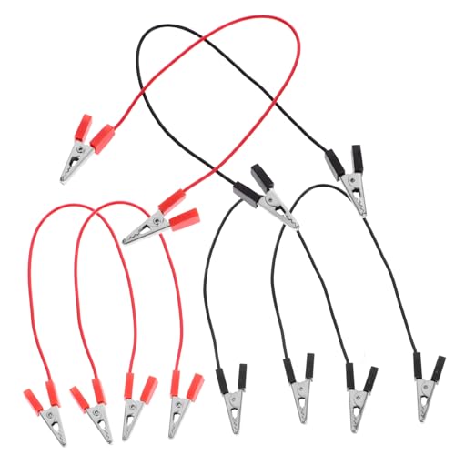 LOLIPPYY 8 Stück Teiliges Doppelseitige Krokodilklemmen Prüfleitungen Isolierte Kupferdraht Kabel Flexible Pvc isolierung Langlebig und Verschleißfest für Elektrotechnik und Unterricht LOLIPPYY 8 Stück Teiliges Doppelseitige Krokodilklemmen Prüfleitungen Isolierte Kupferdraht Kabel Flexible Pvc isolierung Langlebig und Verschleißfest für Elektrotechnik und Unterricht von LOLIPPYY