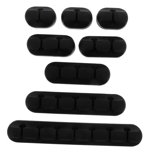 LOLIPPYY 8 Stück Teiliges Kabelhalter aus Langlebigem Silikon für Schreibtisch und Büro Selbstklebende Kabelclips zur Sicheren Kabelbefestigung und Kabelmanagement für Datenleitungen und LOLIPPYY 8 Stück Teiliges Kabelhalter aus Langlebigem Silikon für Schreibtisch und Büro Selbstklebende Kabelclips zur Sicheren Kabelbefestigung und Kabelmanagement für Datenleitungen und von LOLIPPYY