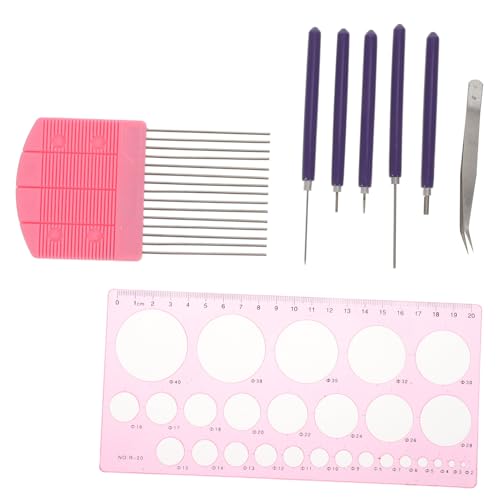 LOLIPPYY 8 Stück Teiliges Quilling Werkzeug für DIY Papierbasteln mit Komfortablem Kunststoffhalter Vielseitigen Stiften und Zubehör für Anfänger und Erwachsene zum von LOLIPPYY