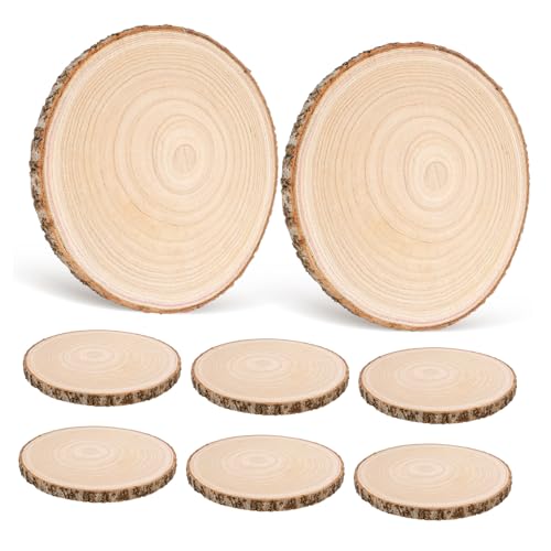 LOLIPPYY 8stücke Holzscheiben Zum Basteln Holzkreise Unbehandeltes Holz Mit Rinde Holzteller Für Dekoration Holzstumpf Für Handwerksprojekte LOLIPPYY 8stücke Holzscheiben Zum Basteln Holzkreise Unbehandeltes Holz Mit Rinde Holzteller Für Dekoration Holzstumpf Für Handwerksprojekte von LOLIPPYY