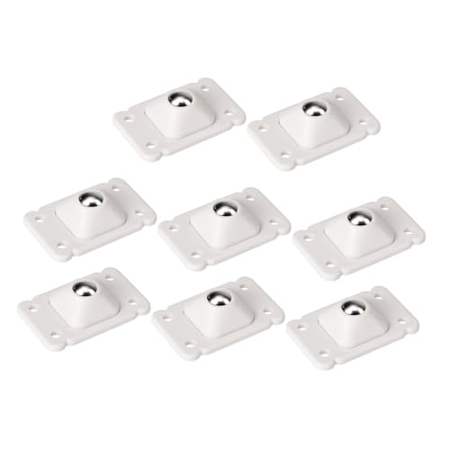 LOLIPPYY 8 Stück Teiliges Selbstklebende Möbelrollen mit Geräuscharmen Kugelrädern Stabile Aufbewahrungsbox Sideboards Nachttische Mülltonnen Einfache Montage Vielseitig Einsetzbar von LOLIPPYY