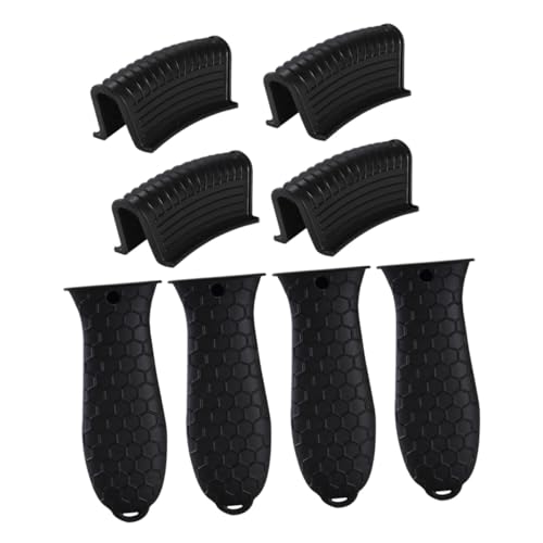 LOLIPPYY 8 Stück Teiliges Silikon Topfgriffschutz Set Hitzebeständig rutschfest Passend für Gusseisen Pfannen Töpfe Wok Pfannen Praktischer Griffschutz für Sicheres Kochen LOLIPPYY 8 Stück Teiliges Silikon Topfgriffschutz Set Hitzebeständig rutschfest Passend für Gusseisen Pfannen Töpfe Wok Pfannen Praktischer Griffschutz für Sicheres Kochen von LOLIPPYY