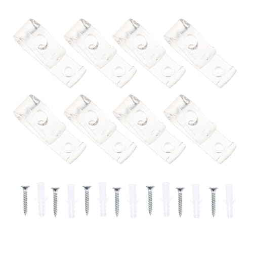 LOLIPPYY 8 Stück Teiliges Transparentes Vorhanghaken Robustem Material Leicht und Wiederverwendbar Geeignet für Rollos Römische und Vertikale Jalousien Einfache Installation Langlebig und LOLIPPYY 8 Stück Teiliges Transparentes Vorhanghaken Robustem Material Leicht und Wiederverwendbar Geeignet für Rollos Römische und Vertikale Jalousien Einfache Installation Langlebig und von LOLIPPYY