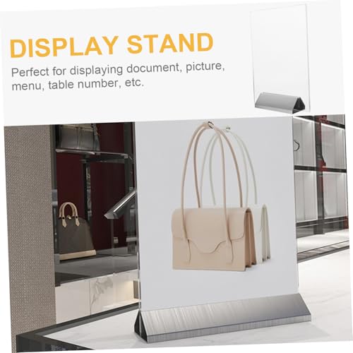 LOLIPPYY Acryl Tischkartenhalter Transparent Doppelseitig Robust für Preisschilder Menüs Fotos Büro Restaurant Desktop Display Ständer LOLIPPYY Acryl Tischkartenhalter Transparent Doppelseitig Robust für Preisschilder Menüs Fotos Büro Restaurant Desktop Display Ständer von LOLIPPYY