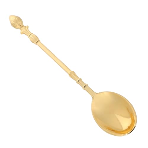 LOLIPPYY Alloy Dessert Löffel Gold Mini Teelöffel für Kaffee Eis Tee Vielseitig Charmant Langlebig Küche von LOLIPPYY