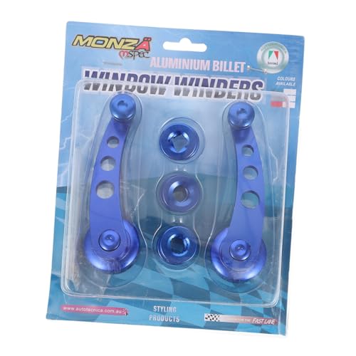 LOLIPPYY Aluminium Fensterkurbel Set Blau Austauschbarer Manueller Fenstergriff mit Adaptern und Befestigungsklammer Ersatz für Auto Tür Kurbel Kompatibel für Linke und Rechte Seite LOLIPPYY Aluminium Fensterkurbel Set Blau Austauschbarer Manueller Fenstergriff mit Adaptern und Befestigungsklammer Ersatz für Auto Tür Kurbel Kompatibel für Linke und Rechte Seite von LOLIPPYY