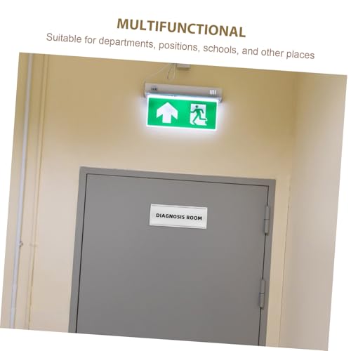 LOLIPPYY Aluminium Türschild aus Langlebiger Aluminiumlegierung Gebogene Namensschildplatte Beschreibbar für Büro Schule Arbeitsplatz Silberfarben Klassisches Design LOLIPPYY Aluminium Türschild aus Langlebiger Aluminiumlegierung Gebogene Namensschildplatte Beschreibbar für Büro Schule Arbeitsplatz Silberfarben Klassisches Design von LOLIPPYY