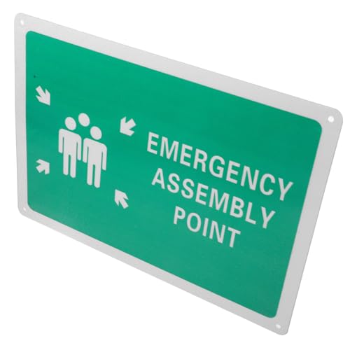LOLIPPYY Aluminium Warnschild Feuerwehr Sammelpunkt Notfallkennzeichen Wetterfest Auffällig für Gemeinschaftsbereiche Sicherheitsschild mit Symbol für Schnelle Orientierung LOLIPPYY Aluminium Warnschild Feuerwehr Sammelpunkt Notfallkennzeichen Wetterfest Auffällig für Gemeinschaftsbereiche Sicherheitsschild mit Symbol für Schnelle Orientierung von LOLIPPYY