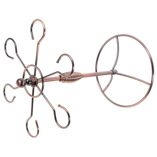 LOLIPPYY Antiker Weinhalter aus mit Gedrehtem Draht Design Freistehender Weinglashalter und Stielgläserständer Dekorativer Weinregalständer für Zuhause Restaurant Vielseitig Einsetzbar LOLIPPYY Antiker Weinhalter aus mit Gedrehtem Draht Design Freistehender Weinglashalter und Stielgläserständer Dekorativer Weinregalständer für Zuhause Restaurant Vielseitig Einsetzbar von LOLIPPYY