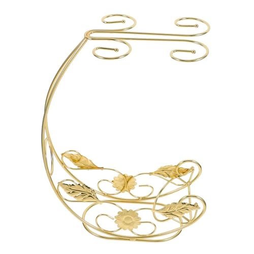 LOLIPPYY Antikes Weinregal aus Kreativer Hängender Glashalter für Weingläser Platzsparendes Abtropfgestell und Flaschenhalter für Zuhause Bar und Restaurant Stabiles Design Gold LOLIPPYY Antikes Weinregal aus Kreativer Hängender Glashalter für Weingläser Platzsparendes Abtropfgestell und Flaschenhalter für Zuhause Bar und Restaurant Stabiles Design Gold von LOLIPPYY