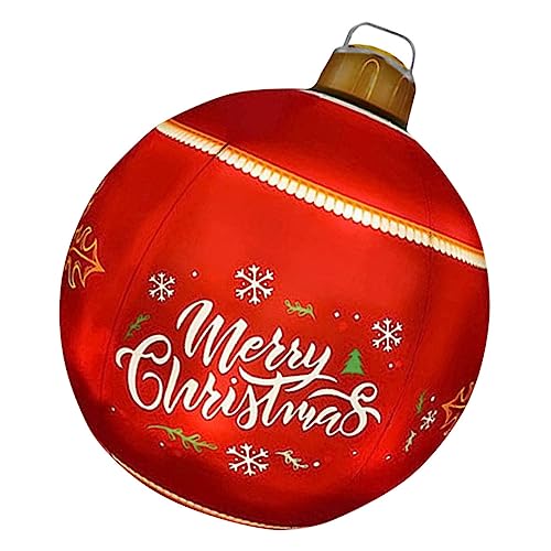 LOLIPPYY Aufblasbare Große Weihnachtskugel Rot Weihnachtsdekoration für Innen und Außen Festliche Garten und Partydeko Weihnachtsbaum Ornament Lebendige Weihnachtsatmosphäre LOLIPPYY Aufblasbare Große Weihnachtskugel Rot Weihnachtsdekoration für Innen und Außen Festliche Garten und Partydeko Weihnachtsbaum Ornament Lebendige Weihnachtsatmosphäre von LOLIPPYY
