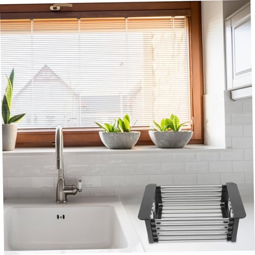 LOLIPPYY Ausziehbares Spülbecken Regal aus Edelstahl Verstellbares Abtropfgestell für Küche Platzsparender Organizer für Spüle Geeignet für Verschiedene Spülengrößen mit LOLIPPYY Ausziehbares Spülbecken Regal aus Edelstahl Verstellbares Abtropfgestell für Küche Platzsparender Organizer für Spüle Geeignet für Verschiedene Spülengrößen mit von LOLIPPYY