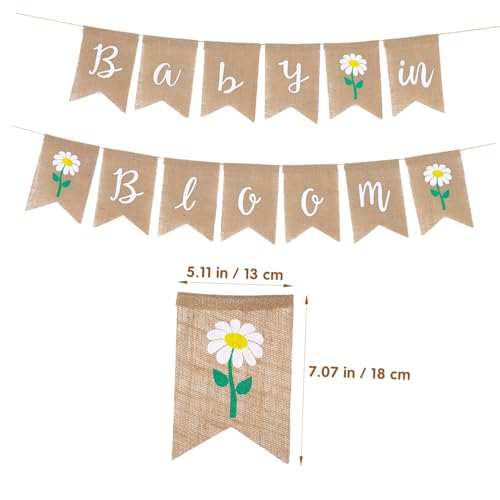 LOLIPPYY Birthday Bunting Banner aus Leinen Teiliges Dovetail Wimpel mit und Rustikale Geburtstagsdeko für Drinnen und Draußen Geburtstag Feier von LOLIPPYY