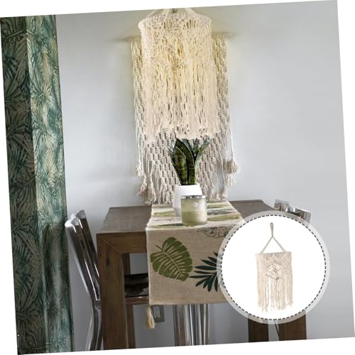 LOLIPPYY Boho Makramee Lampenschirm Baumwollseil Handgefertigt Tassel Lamp Cover Dekorativer Lampenschirm Hängelampe Wohnzimmer Schlafzimmer Beleuchtung LOLIPPYY Boho Makramee Lampenschirm Baumwollseil Handgefertigt Tassel Lamp Cover Dekorativer Lampenschirm Hängelampe Wohnzimmer Schlafzimmer Beleuchtung von LOLIPPYY