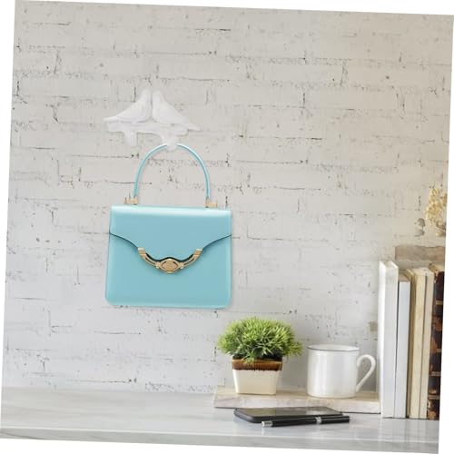 LOLIPPYY Bohrfreier Wandhaken aus Weißem Resin Vogel Design Dekorativer Klebehaken für Glatte Oberflächen Wie Fliesen und Langlebiger und Vielseitiger Aufhänger für Schlafzimmer und von LOLIPPYY