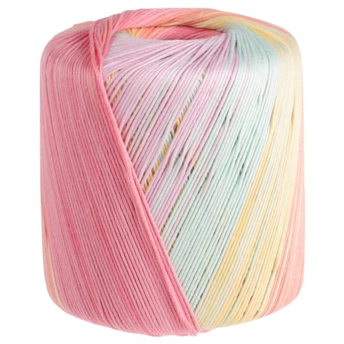 LOLIPPYY Buntes DIY Häkelgarn Weiches Flexibles Strickgarn für Handarbeiten Haushalt Praktisches Langlebiges Garn zum Häkeln und Basteln für Decken Kissen und Kreative Projekte von LOLIPPYY