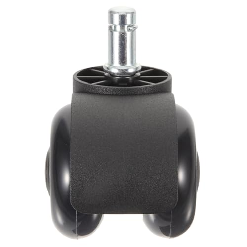 LOLIPPYY Doppelrollen Bürostuhlrollen Leise Langlebig Robust Geräuschlose Swivel Caster Ersatzrollen für Hartböden und Teppiche Einfache Montage für Büro Gaming stühle von LOLIPPYY