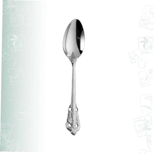 LOLIPPYY Edelstahl Besteck Silber Löffel für Western Food Leichtes Hotel und Haushaltsbesteck Einfach zu Reinigen und Langlebig Stilvolles Design für Angenehmes Essgefühl LOLIPPYY Edelstahl Besteck Silber Löffel für Western Food Leichtes Hotel und Haushaltsbesteck Einfach zu Reinigen und Langlebig Stilvolles Design für Angenehmes Essgefühl von LOLIPPYY
