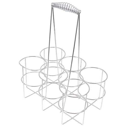 LOLIPPYY Edelstahl Bierflaschenhalter Flaschen Korb mit Robustem Griff Rostfrei Langlebig für Küche und Party Bierflaschenkörbe Aufbewahrung und Transport von LOLIPPYY