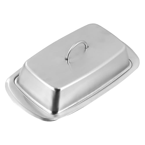 LOLIPPYY Edelstahl Butterdose mit Isolierfunktion Korrosionsbeständig Praktische Frischhaltebox für Haushalt und Frühstückstisch Spülmaschinenfest Teilig Silberfarbene Dessertplatte LOLIPPYY Edelstahl Butterdose mit Isolierfunktion Korrosionsbeständig Praktische Frischhaltebox für Haushalt und Frühstückstisch Spülmaschinenfest Teilig Silberfarbene Dessertplatte von LOLIPPYY