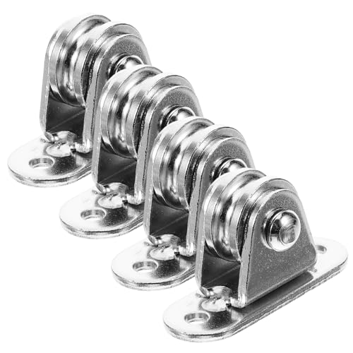 LOLIPPYY Edelstahl Doppelrolle Heavy Duty Umlenkrolle für Seilzug Flaschenzug Tragkraft Robuste Verschleißfeste Seilrolle mit Geräuschlosem Verdrehfreiem Betrieb für DIY und Fachanwender von LOLIPPYY