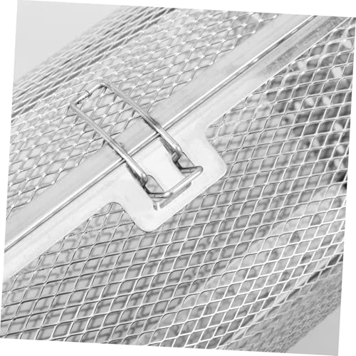 LOLIPPYY Edelstahl Grillkorb Drehspieß mit Verschließbarer Klappe Luftdurchlässiger Ofenrost für Gemüse Nüsse Pommes Leichter Rostfreier Universalgrillkorb für Küche und Outdoor LOLIPPYY Edelstahl Grillkorb Drehspieß mit Verschließbarer Klappe Luftdurchlässiger Ofenrost für Gemüse Nüsse Pommes Leichter Rostfreier Universalgrillkorb für Küche und Outdoor von LOLIPPYY