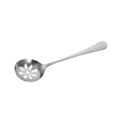 LOLIPPYY Edelstahl Kleines Sieblöffel Servierlöffel Langlebig Spülmaschinenfest Haushalt Küchenutensil für Obst Salat Snacks Kuchen von LOLIPPYY