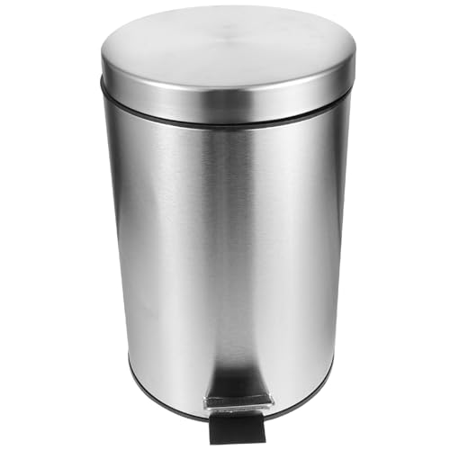 LOLIPPYY Edelstahl Mülleimer mit Deckel Fußpedal Treteimer Abfalleimer für Küche Wohnzimmer Schlafzimmer Rostfrei Seidenmatt Kompakt und Hygienisch für Büro und Zuhause LOLIPPYY Edelstahl Mülleimer mit Deckel Fußpedal Treteimer Abfalleimer für Küche Wohnzimmer Schlafzimmer Rostfrei Seidenmatt Kompakt und Hygienisch für Büro und Zuhause von LOLIPPYY