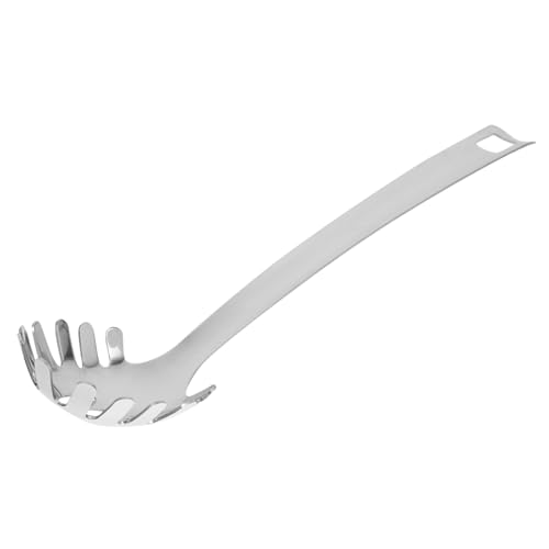 LOLIPPYY Edelstahl Nudel Sieblöffel Spaghettiheber mit Glatter Oberfläche Langlebig und Vielseitig für Pasta Nudeln und Verschiedenes Leichter Küchenhelfer für Haushalt und Gastronomie von LOLIPPYY