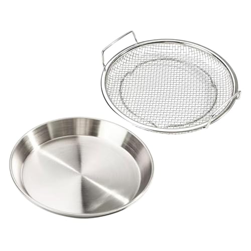 LOLIPPYY Edelstahl Ölfilterschale mit Griffen Doppelseitiges Frittieröl Abtropfnetz Vielseitiges Siebtablett für Frittierte Snacks und Obst Langlebiges Lebensmittelechtes Abtropfblech LOLIPPYY Edelstahl Ölfilterschale mit Griffen Doppelseitiges Frittieröl Abtropfnetz Vielseitiges Siebtablett für Frittierte Snacks und Obst Langlebiges Lebensmittelechtes Abtropfblech von LOLIPPYY
