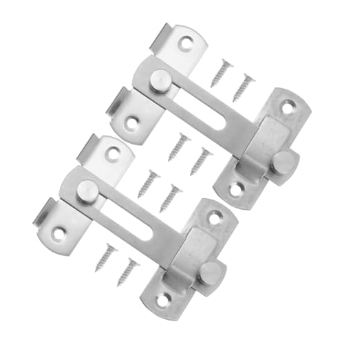 LOLIPPYY Edelstahl Türschloss Riegel Schiebetür Bolzenriegel Antidiebstahl Riegel für Haus und Industrie mit Glatter Oberfläche und Robustem Design von LOLIPPYY