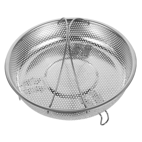 LOLIPPYY Einstellbarer Edelstahl Dampfgarer Einsatz mit Griff Abnehmbarer Siebkorb für Schnelles Dampfgaren von Gemüse Dumplings Pasta Vielseitiger Topfeinsatz für Gesundes Kochen zu Hause von LOLIPPYY